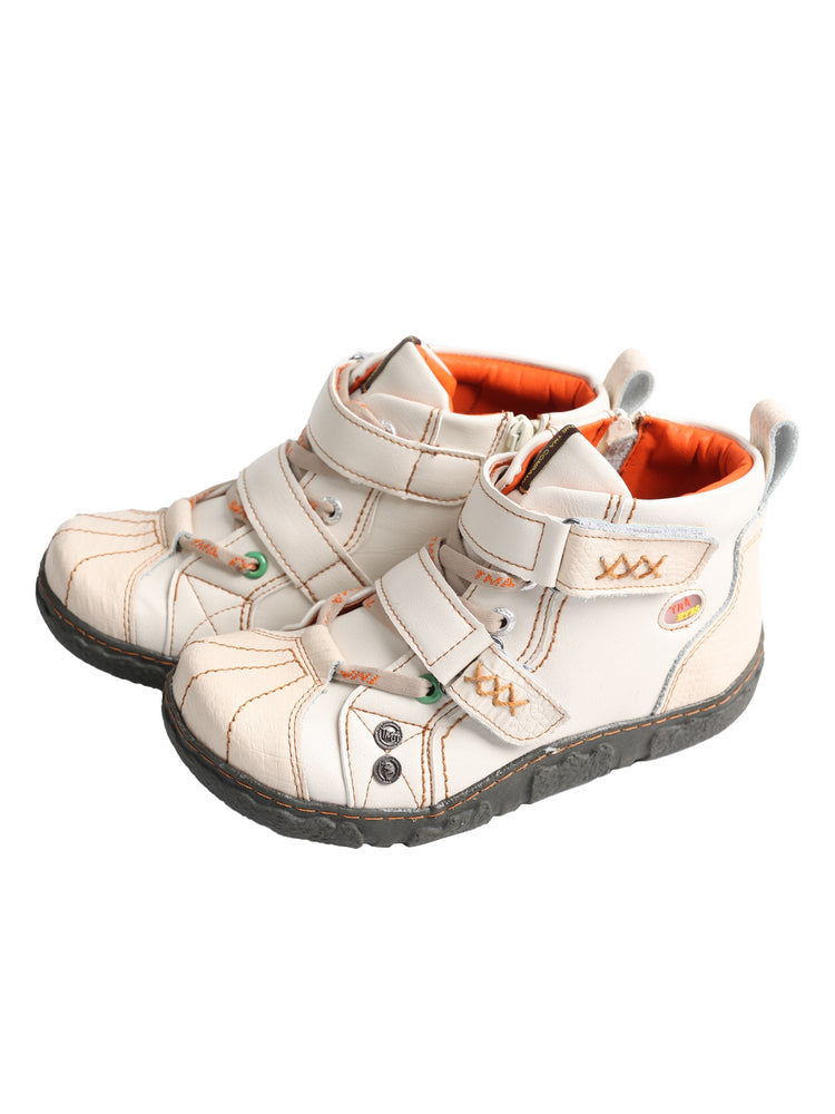 TMA EYES Two-Tone Ankle Boots for Women   Colorblock PU Leather Fashion