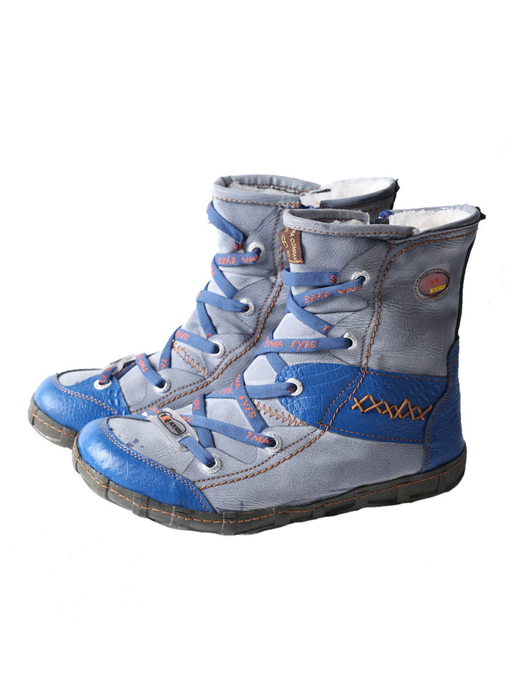 TMA EYES Camo Duck Boots for Women Short Fashion PU Leather Rain Boot