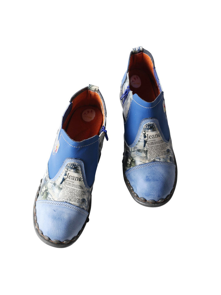 TMA EYES Women's Ankle Booties   Slip-On Outdoor Shoe with Side Zipper