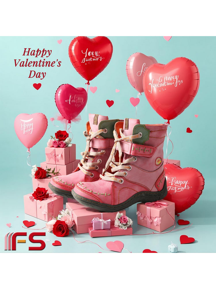 TMA EYES Mid-Calf Boots   Patchwork Leather PU Hand Stitched Lace-Up Women's