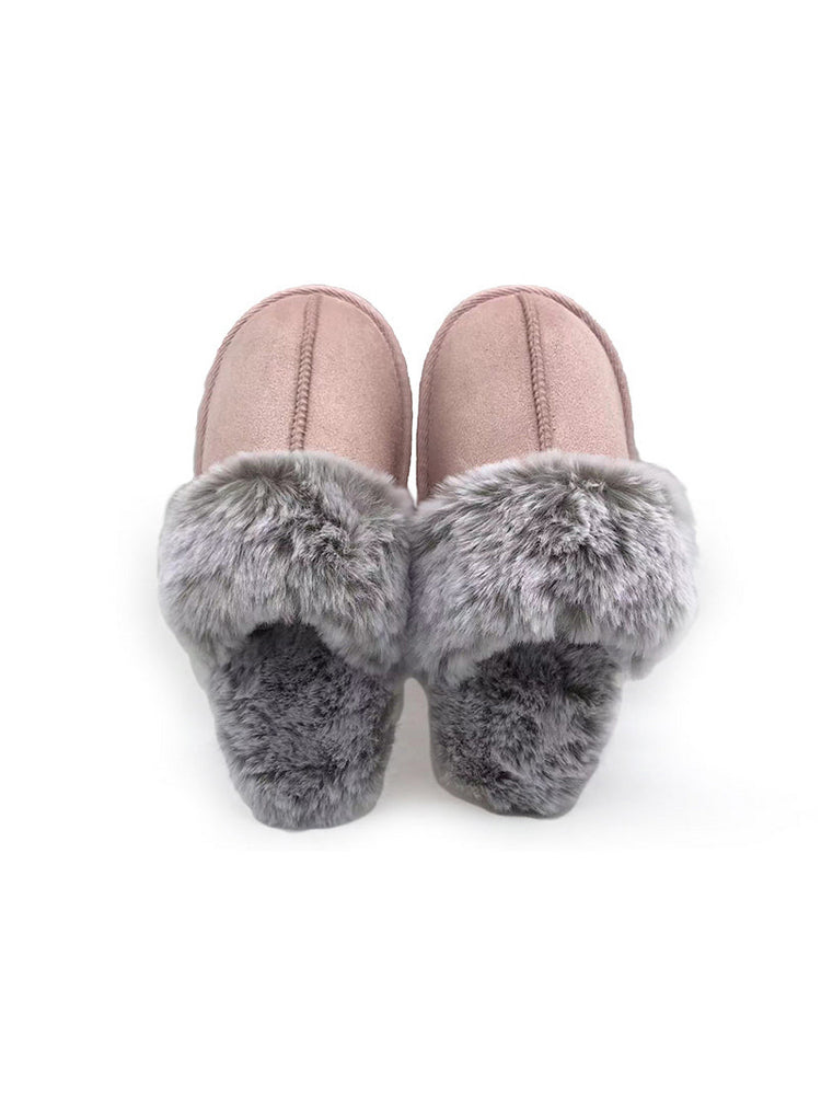 TMA EYES Fluffy Memory Foam Slippers  Non-Slip Indoor Outdoor House Shoe