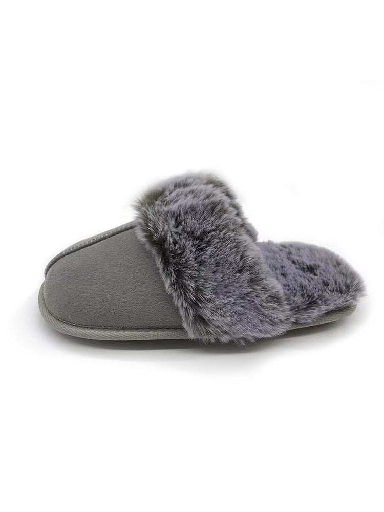 TMA EYES Fluffy Memory Foam Slippers  Non-Slip Indoor Outdoor House Shoe