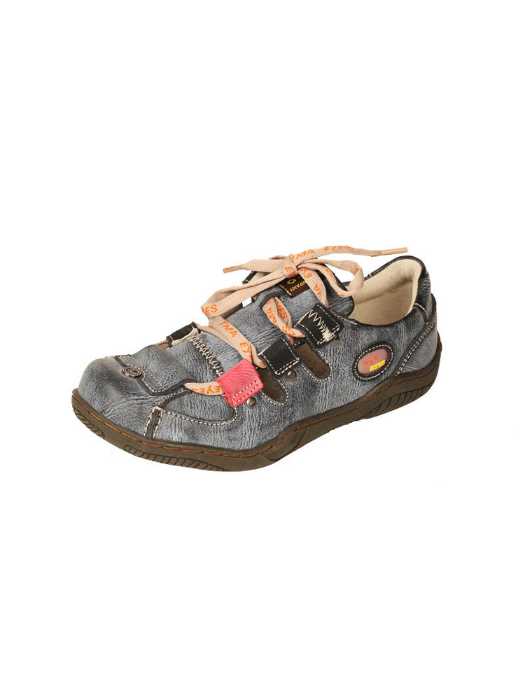 TMA EYES Patchwork Leather Walking Sandals  Women's Comfort Outdoor Shoe