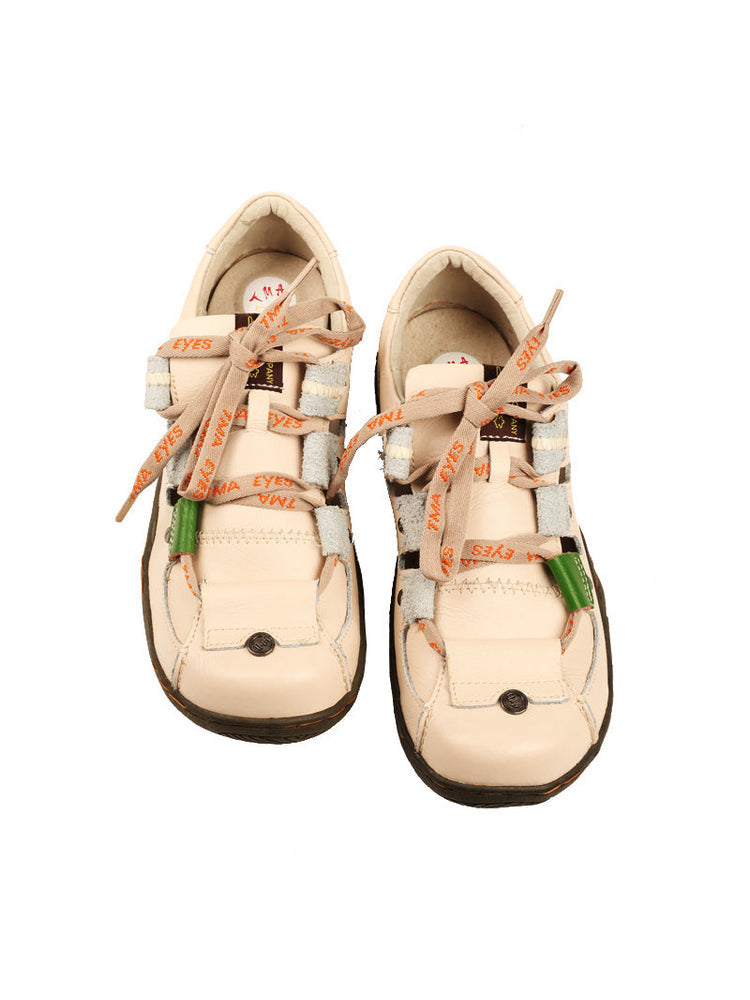 TMA EYES Patchwork Leather Walking Sandals  Women's Comfort Outdoor Shoe