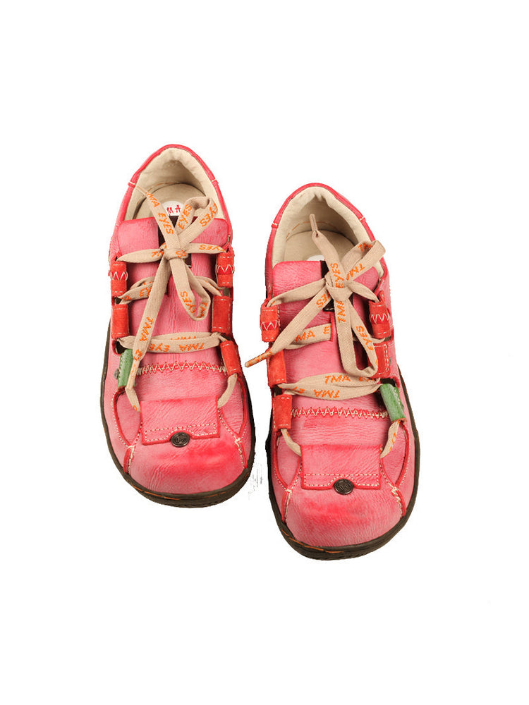TMA EYES Patchwork Leather Walking Sandals  Women's Comfort Outdoor Shoe