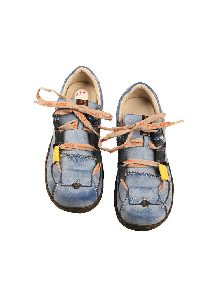 TMA EYES Patchwork Leather Walking Sandals  Women's Comfort Outdoor Shoe