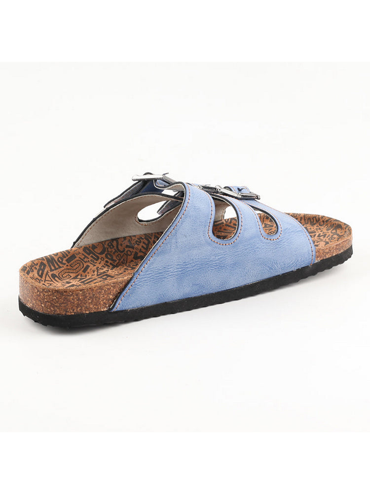 TMA EYES Hand Stitched Leather Sandals  Open Toe Footbed Lightweight Comfort