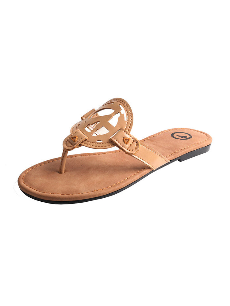 TMA EYES Women's Summer Flat Sandals Slip-on Beach Outdoor Comfort Slides