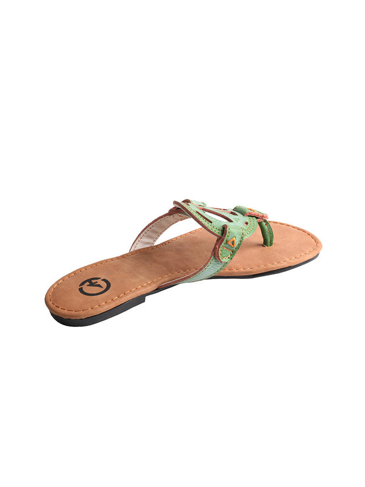 TMA EYES Women's Summer Flat Sandals Slip-on Beach Outdoor Comfort Slides