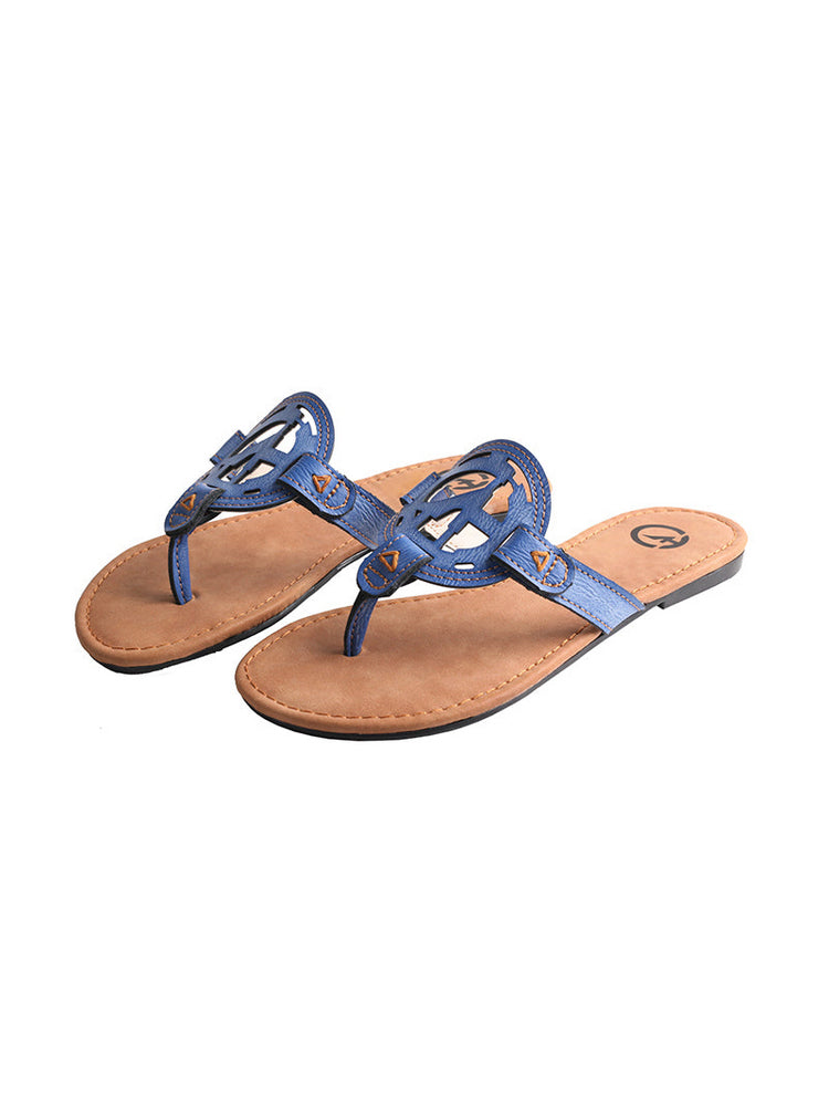 TMA EYES Women's Summer Flat Sandals Slip-on Beach Outdoor Comfort Slides