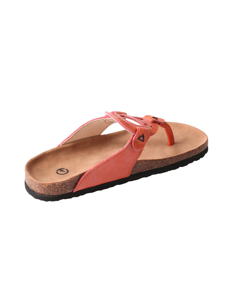 TMA EYES Platform Toe-Ring Sandals   Hollow Logo Slides for Women's Summer
