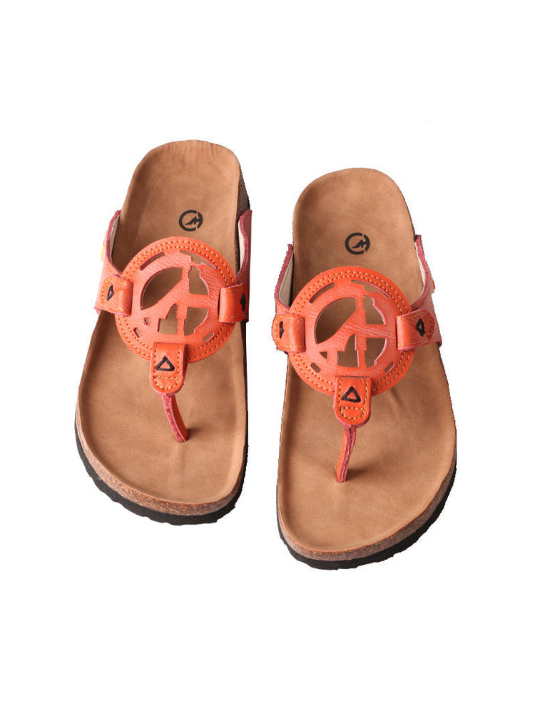 TMA EYES Platform Toe-Ring Sandals   Hollow Logo Slides for Women's Summer