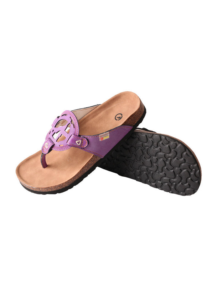TMA EYES Platform Toe-Ring Sandals   Hollow Logo Slides for Women's Summer