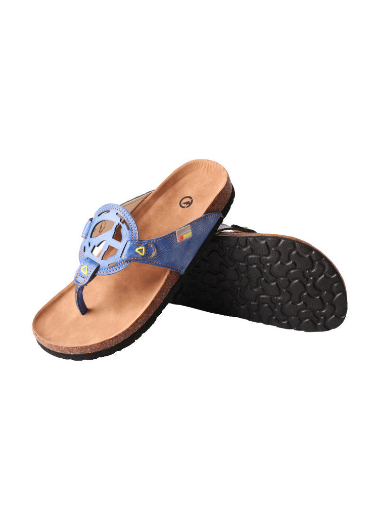 TMA EYES Platform Toe-Ring Sandals   Hollow Logo Slides for Women's Summer