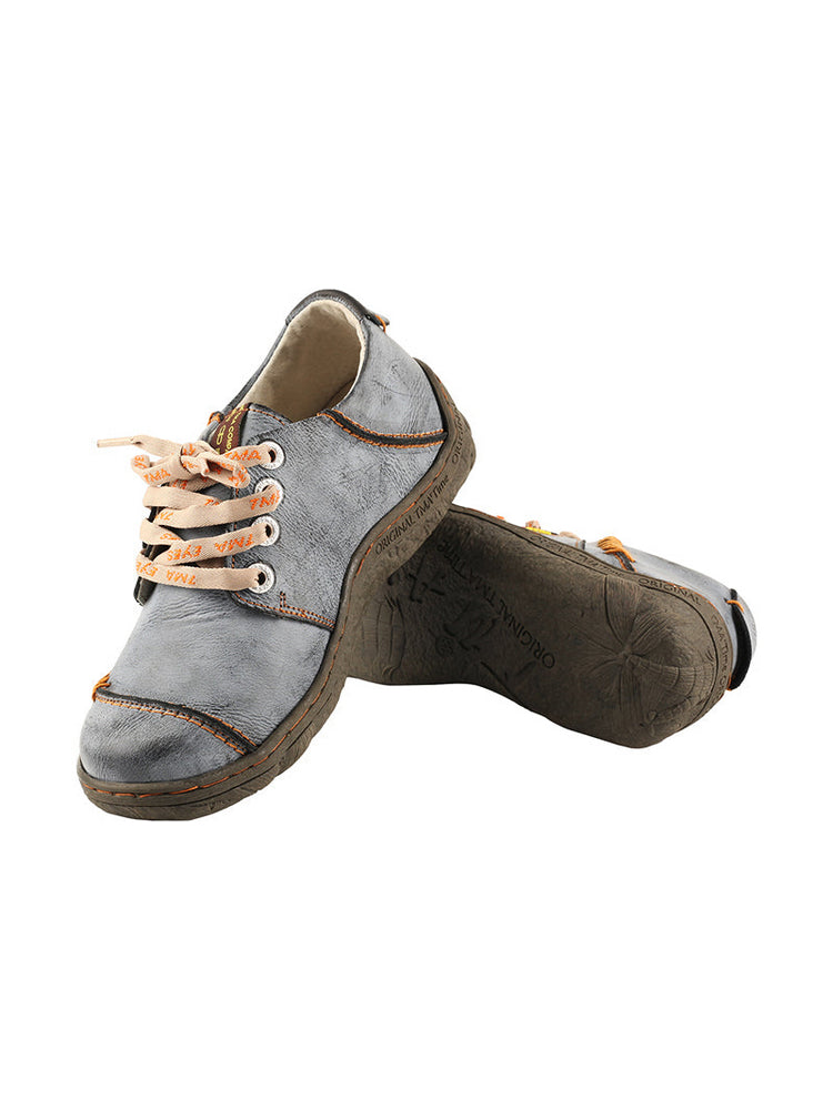 TMA EYES Handstitched Leather Walking Shoes  Women's Travel Work Sneakers
