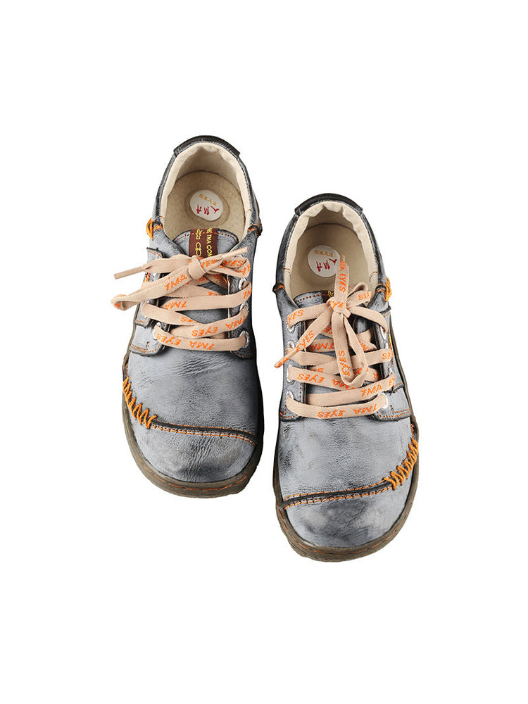 TMA EYES Handstitched Leather Walking Shoes  Women's Travel Work Sneakers