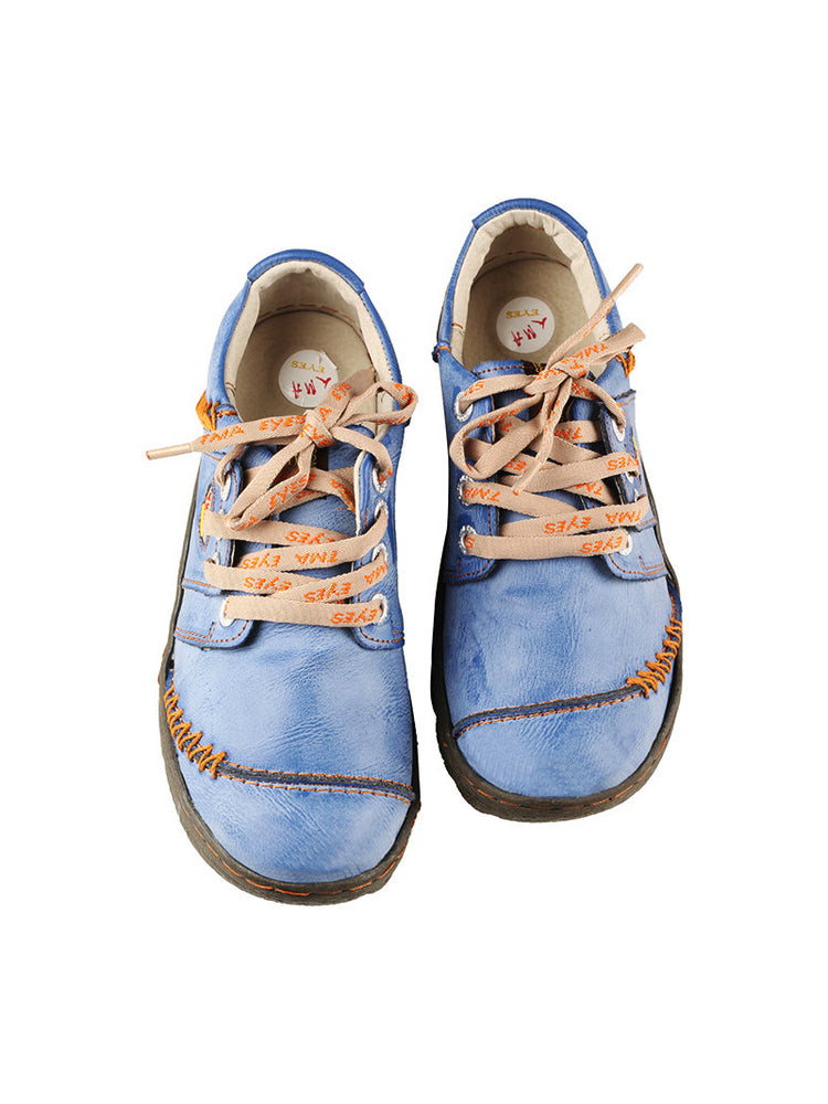 TMA EYES Handstitched Leather Walking Shoes  Women's Travel Work Sneakers