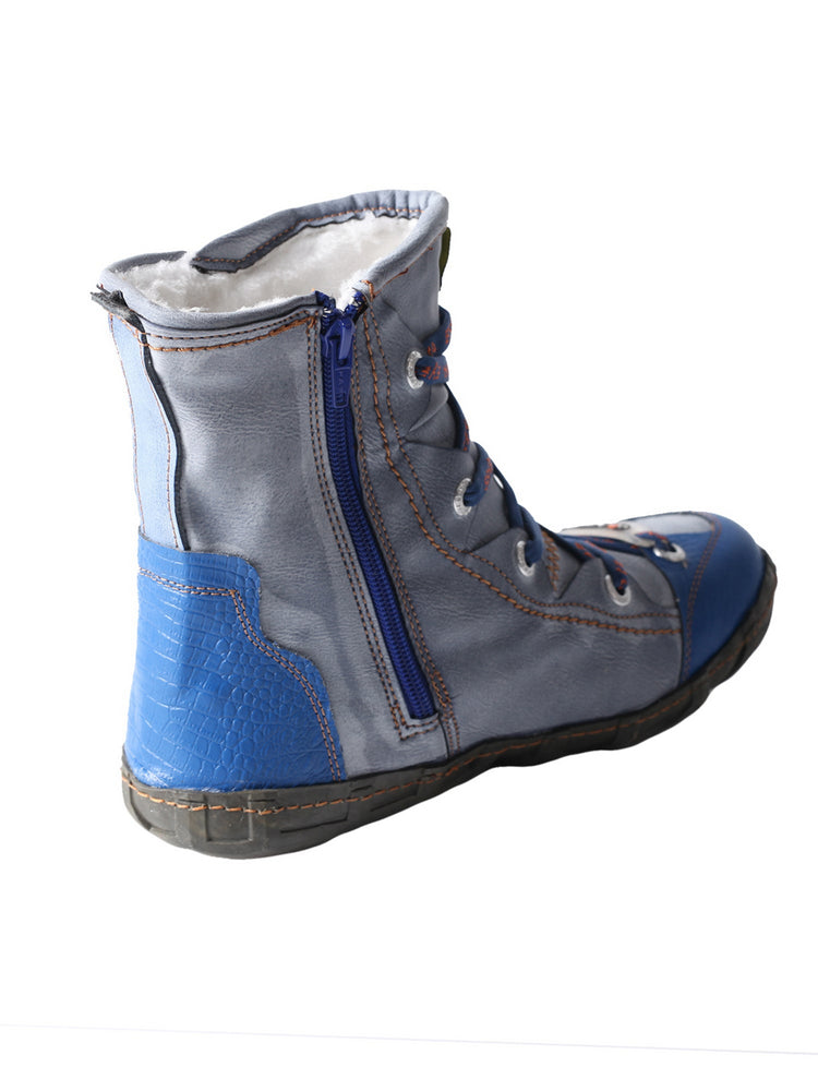 TMA EYES Camo Duck Boots for Women Short Fashion PU Leather Rain Boot