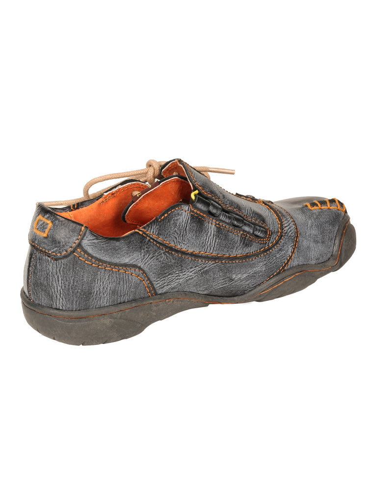 TMA EYES Five Finger Sole Leather Casual Shoes Women's Side Lace-Up