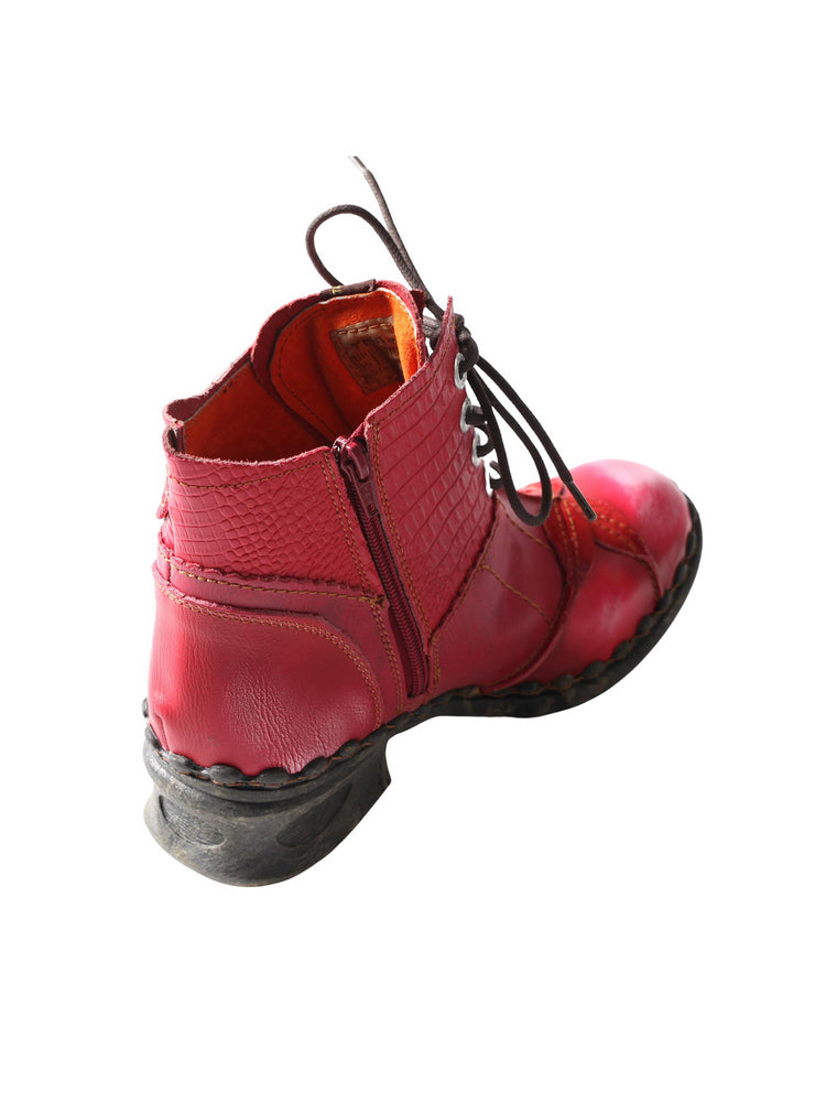 TMA EYES Washed Leather Oxford Boots  Women's Mother Comfort Casual Shoe