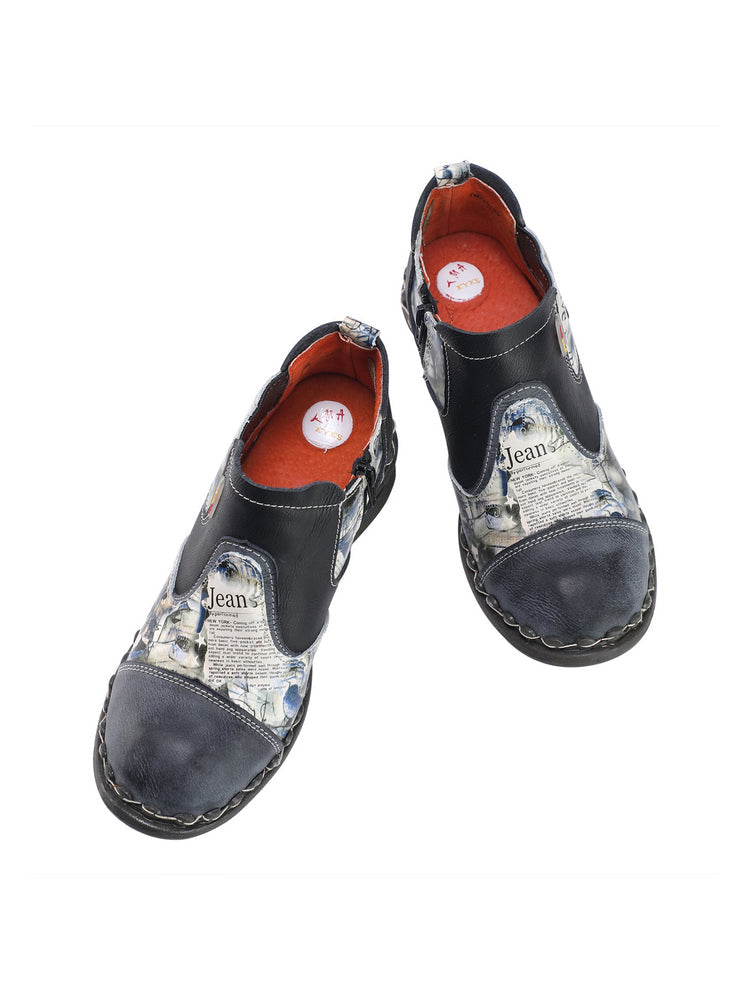 TMA EYES Women's Ankle Booties   Slip-On Outdoor Shoe with Side Zipper