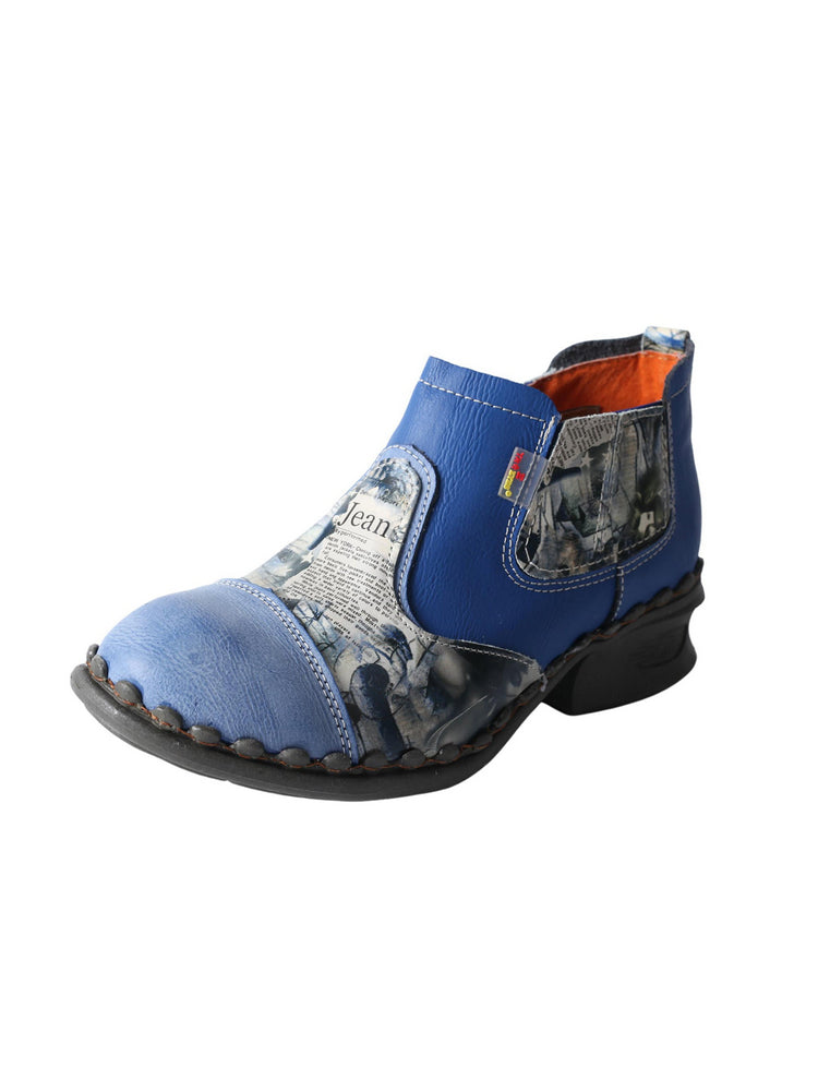 TMA EYES Women's Ankle Booties   Slip-On Outdoor Shoe with Side Zipper