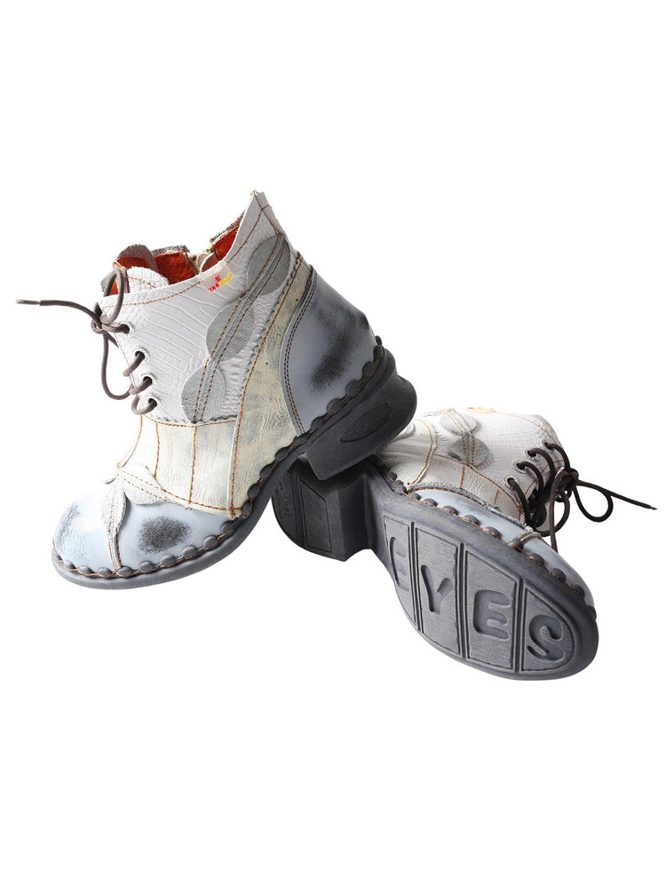 TMA EYES Washed Leather Oxford Boots  Women's Mother Comfort Casual Shoe