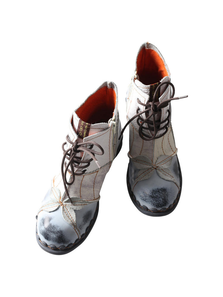 TMA EYES Washed Leather Oxford Boots  Women's Mother Comfort Casual Shoe