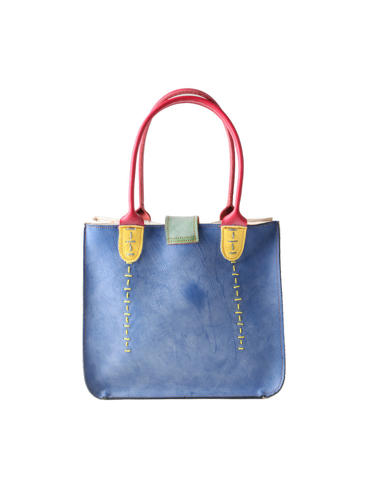 TMA EYES Multi-color Patchwork Handbag: Women's Contrasting New Tote Bag, Lightweight Commute, Fashionable High-End Ladies Bag