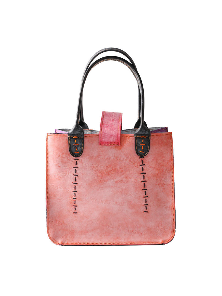 TMA EYES Multi-color Patchwork Handbag: Women's Contrasting New Tote Bag, Lightweight Commute, Fashionable High-End Ladies Bag