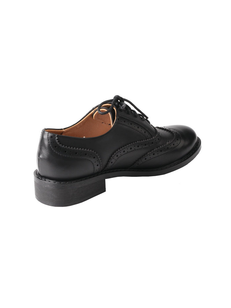 TMA EYES Baroque Oxford Shoes  Retro Carved Leather Lace-Up British Style