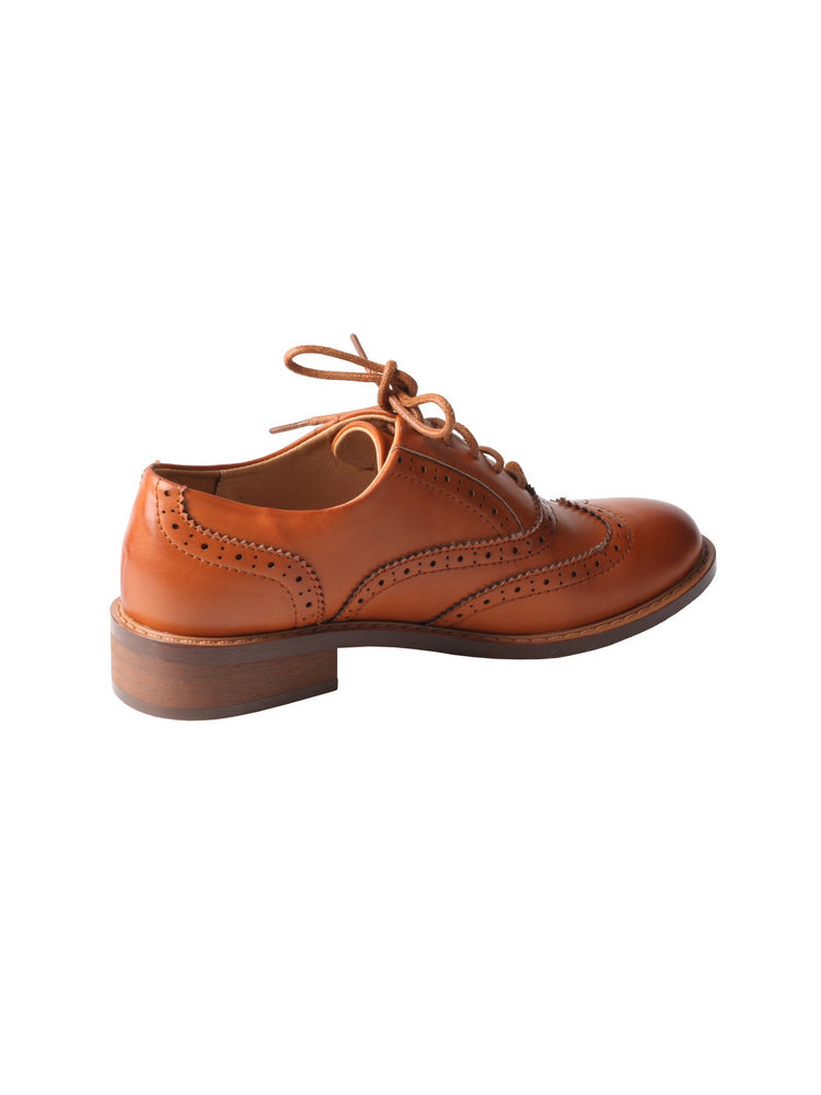 TMA EYES Baroque Oxford Shoes  Retro Carved Leather Lace-Up British Style