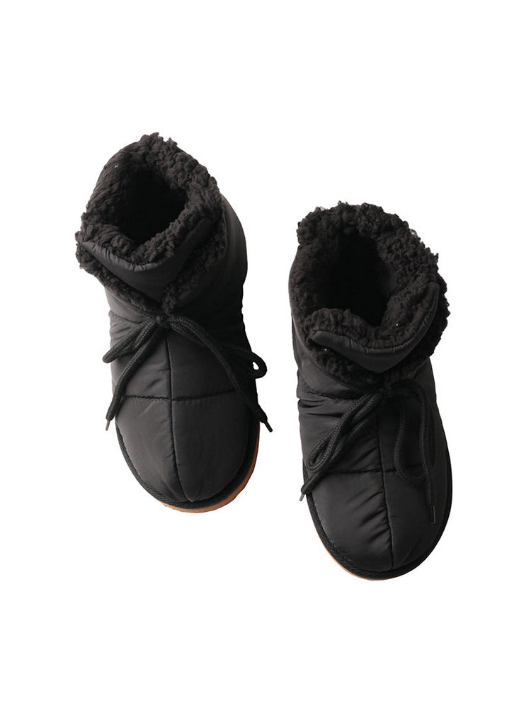 TMA EYES Fleece And Thickened Waterproof And Warm Snow Boots