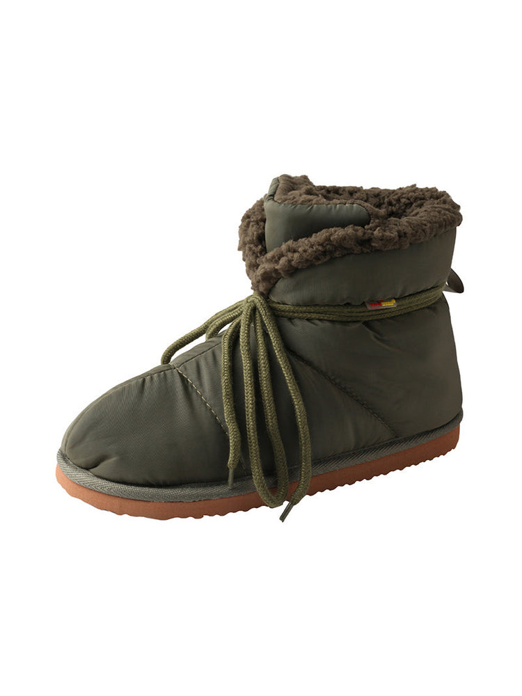 TMA EYES Fleece And Thickened Waterproof And Warm Snow Boots