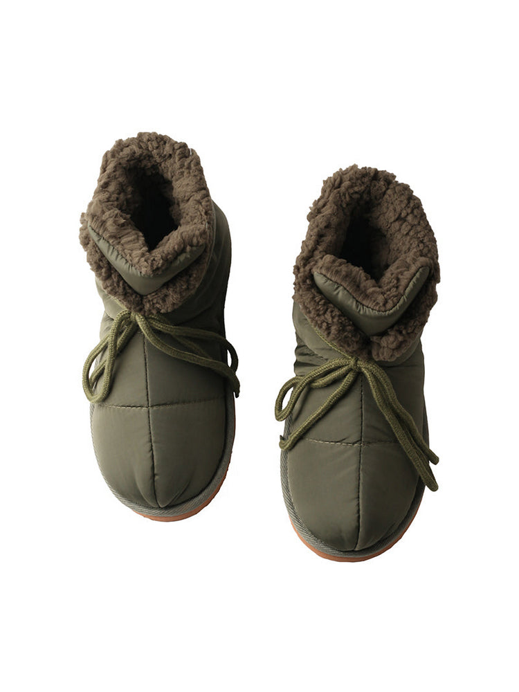 TMA EYES Fleece And Thickened Waterproof And Warm Snow Boots