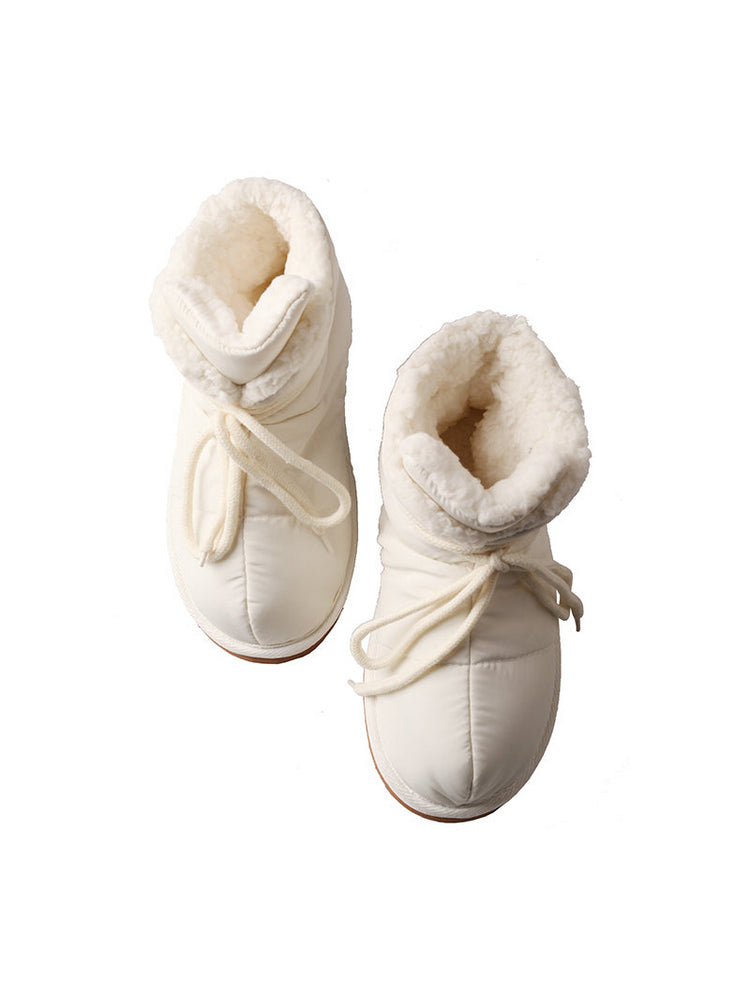 TMA EYES Fleece And Thickened Waterproof And Warm Snow Boots