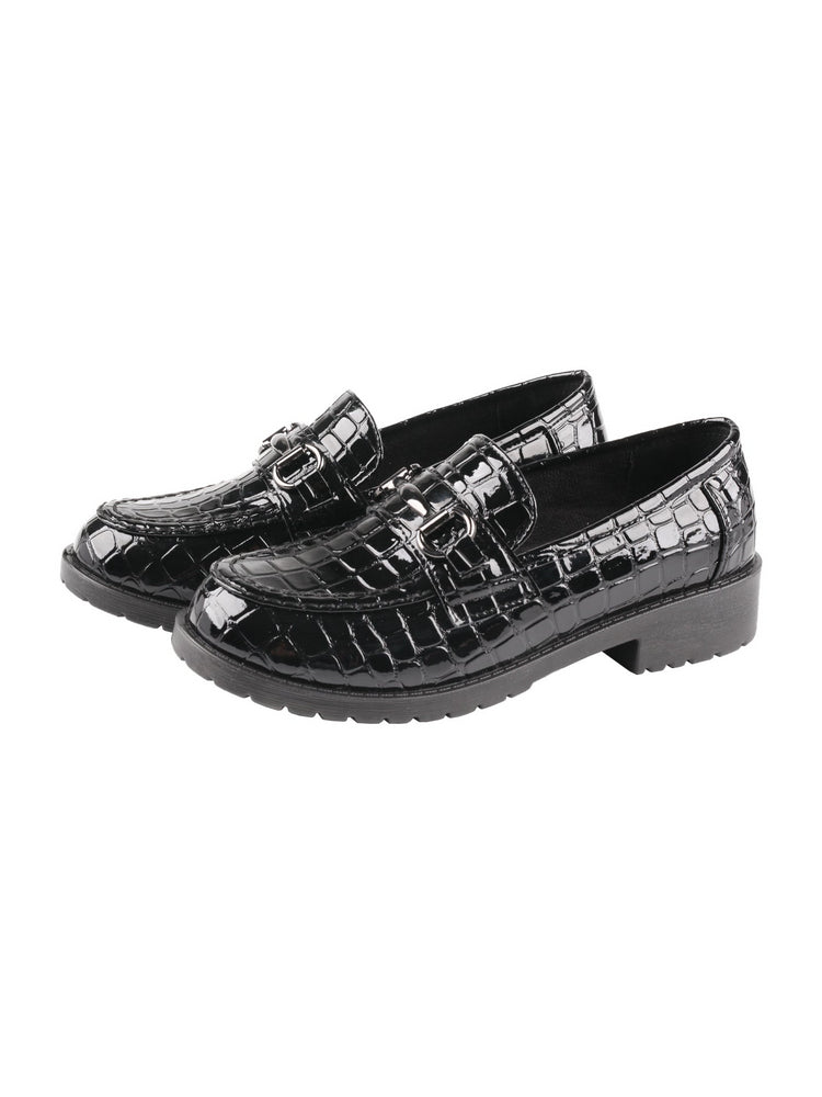 TMA EYES Crocodile Loafers Classic Slip-On Low Heel Non-Slip Comfort Shoe