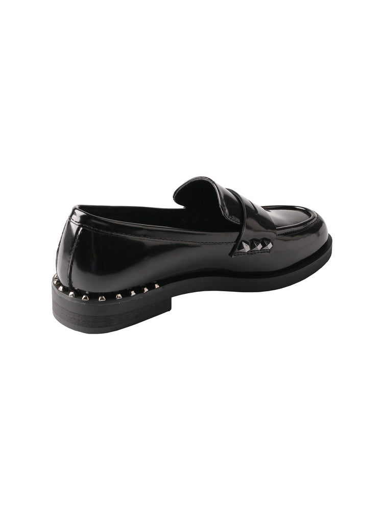 MA EYES Patent Leather Loafers Low Heel Slip-On Comfort Casual Office
