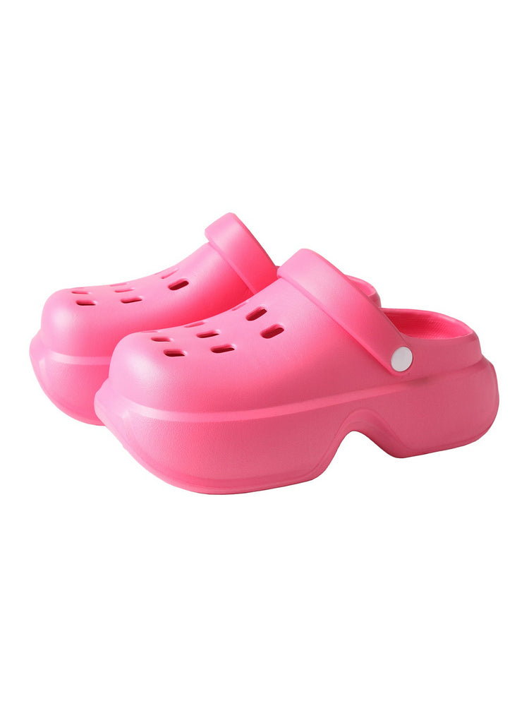 TMA EYES Garden Clogs Lightweight Waterproof Platform Rotatable Strap