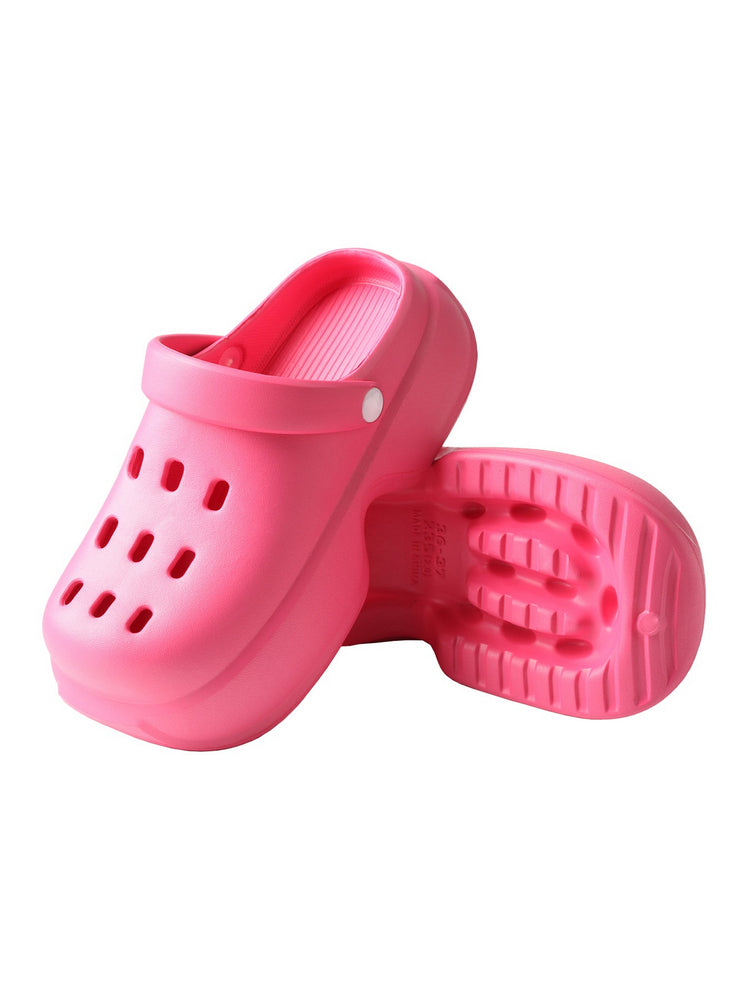 TMA EYES Garden Clogs Lightweight Waterproof Platform Rotatable Strap