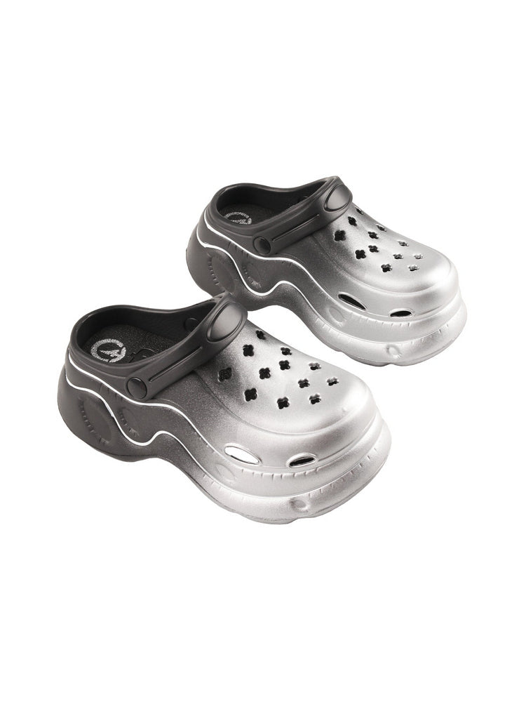TMA EYES Gradient Color Clogs  Platform Slip-On Rotatable Strap Non-Slip