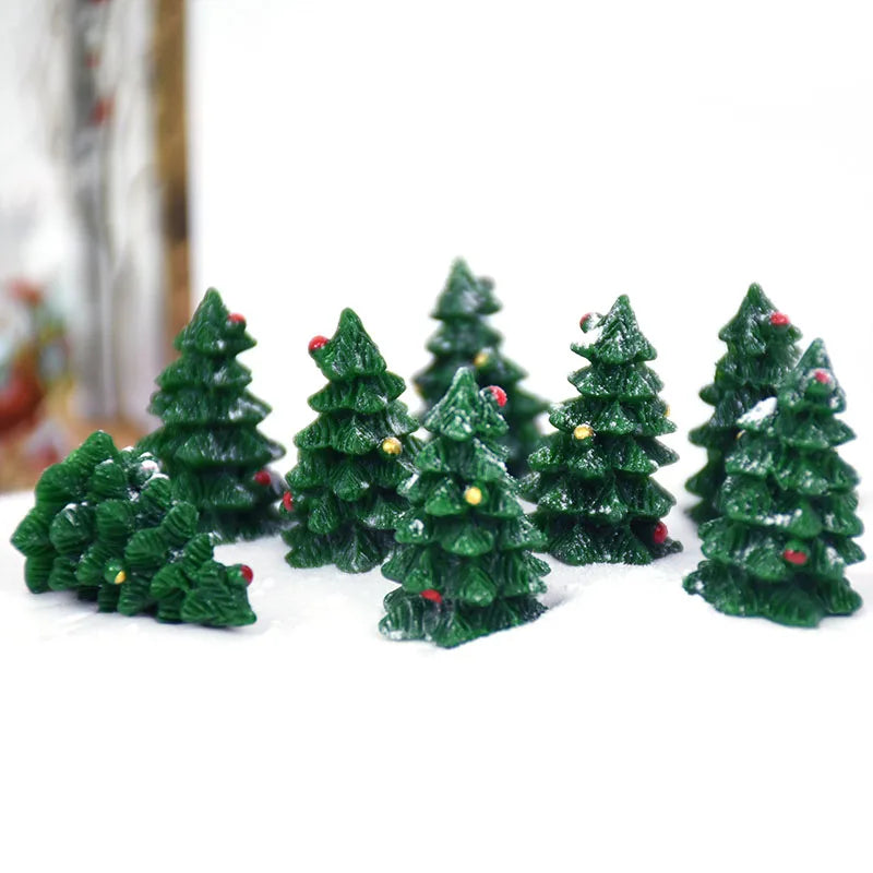 10pcs Mini Christmas Resin Cabochons Flatback Charms for DIY Crafts Phone Decor