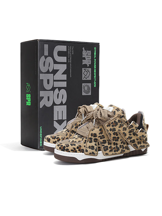 ADC Leopard Print Sneakers  Chunky Platform Low-Top Casual Flats