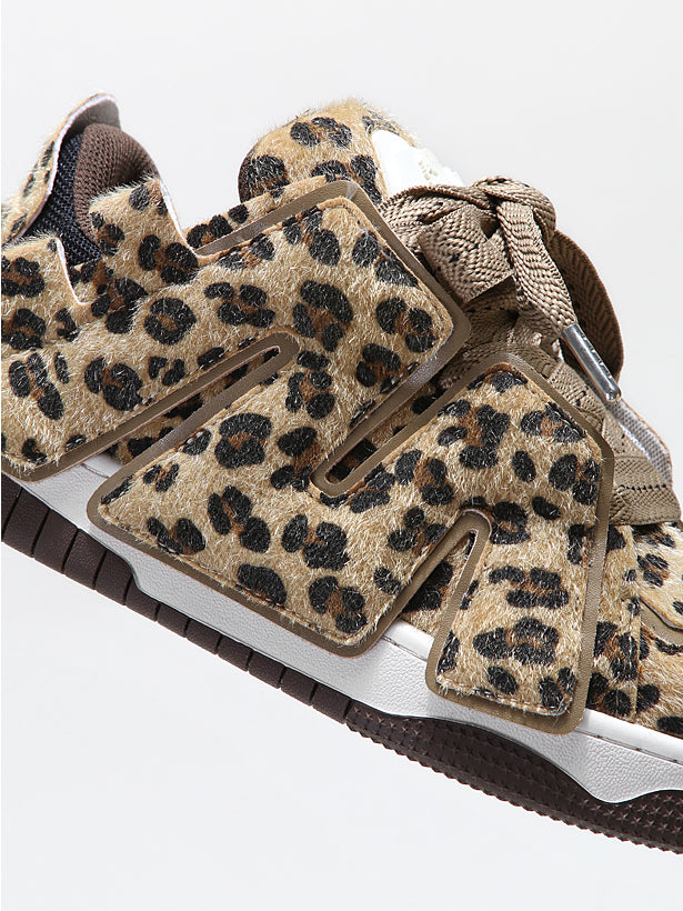 ADC Leopard Print Sneakers  Chunky Platform Low-Top Casual Flats