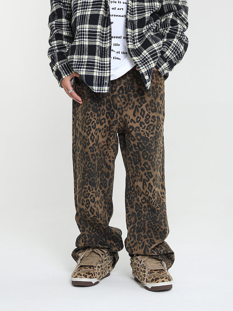 ADC Leopard Print Sneakers  Chunky Platform Low-Top Casual Flats