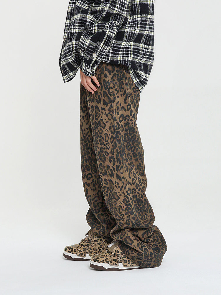 ADC Leopard Print Sneakers  Chunky Platform Low-Top Casual Flats