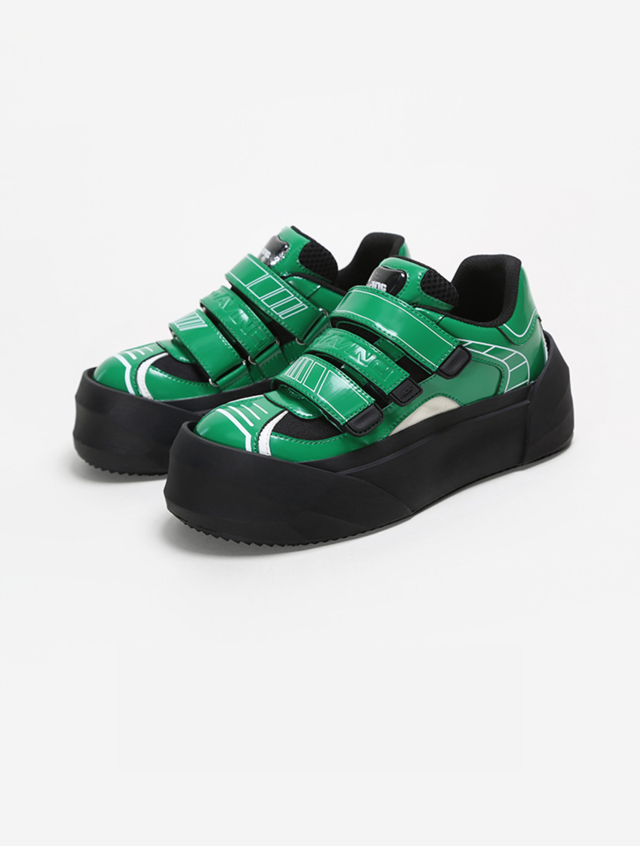 ADC  Cosmic Cube  Platform Sneakers  Velcro Strap Chunky Casual Shoe