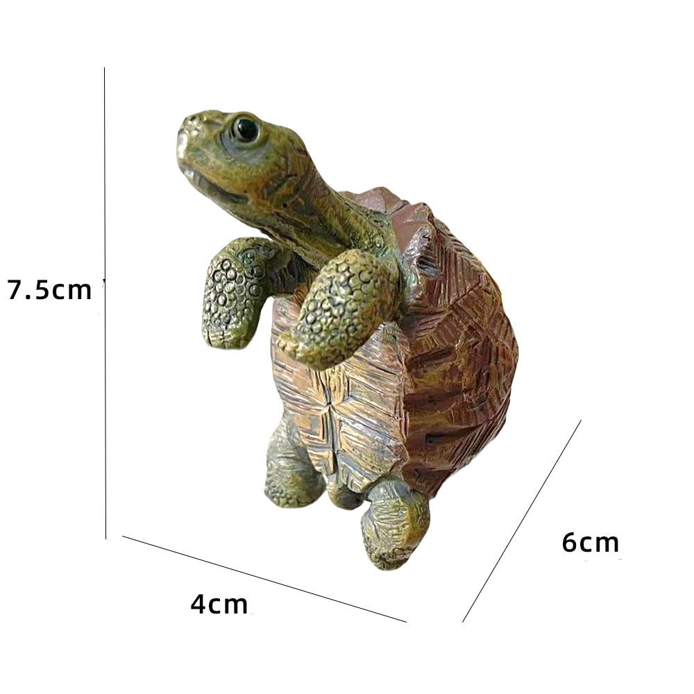 Resin Turtle Pot Hanger Figurine Tortoise Statue Planter Hanging Garden Decor