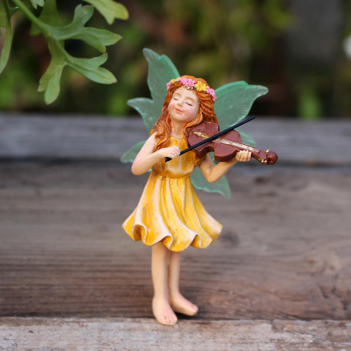 3pcs Dancing Flower Fairy Figurines Mini Resin Statue for Garden Pot Sand Table