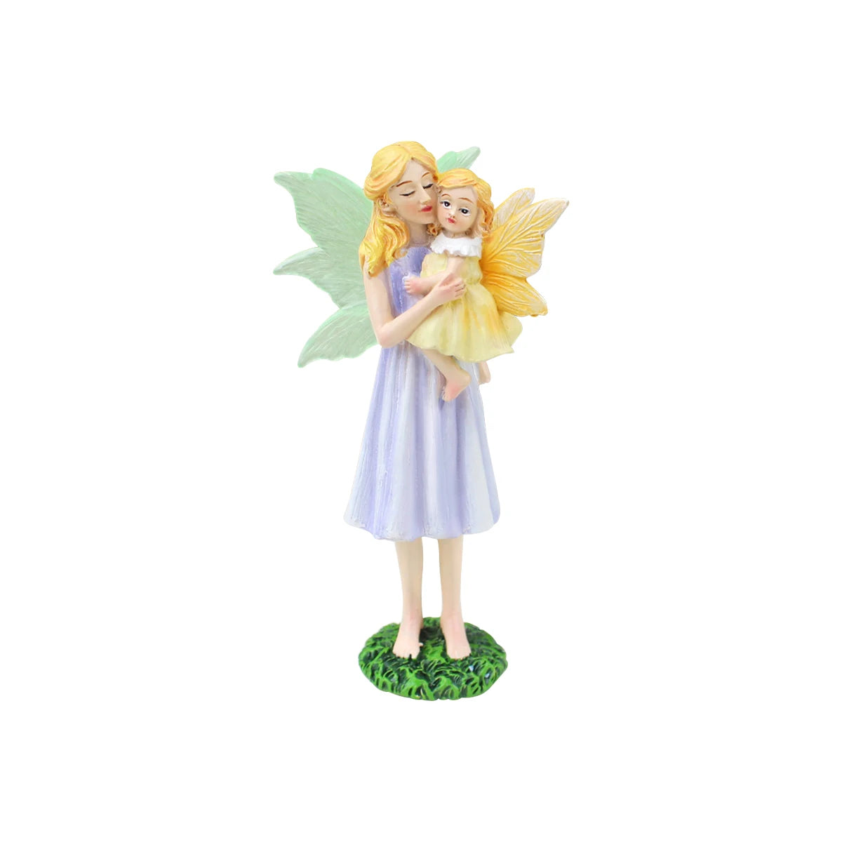 Mother's Day Gift Flower Fairy Mother and Daughter Statue Glow in the Dark Wings